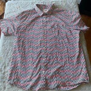 Levi's Men's Black and White Logo Shirt size Large